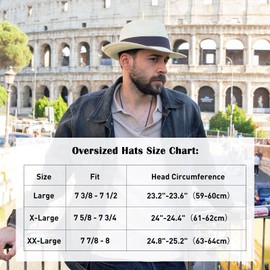 Comhats Summer Beach Straw Fedora Hats for Men Panama Mid Brim Trilby Dress Derby Sun UV Protection Beige Large L