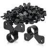 50-Pack HeSun 1/2" PEX Suspension Pipe Clamps, Black Butterfly Style,