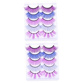 Ipetboom Sets Long Thick Volume False Lashes Natural Look Wedding Party Makeup Extensions Pairs