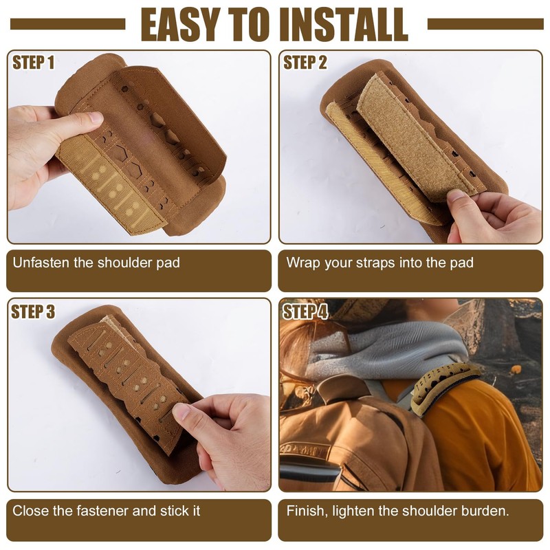 Pack of 2 Shoulder Strap Pads, 1000D Nylon Plate Carrier,