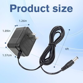 UPMMUD 12V Power Supply Adapter, Replacement for PetSafe Drinkwell 360 Pet Water Fountain, PAC00-13206