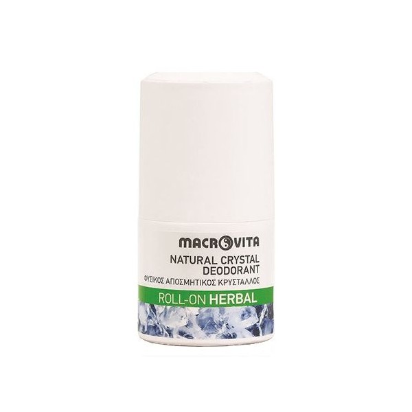 Macrovita Natural Crystal Deodorant Roll-On 50ml Herbal