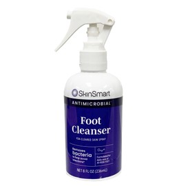 SkinSmart Daily Foot Cleanser for At-Risk Feet, Removes Bacteria to Help Avoid Infections, 8 ounce Spray