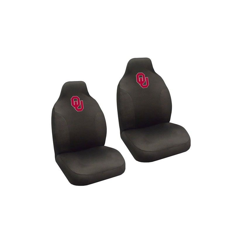 MULTI_B Oklahoma Sooners 2 Seat Covers and Wheelcover with