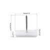 sourcing map Furniture Feet Nail Plastic Glide Nails Square Chair