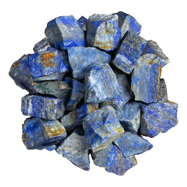 SUBSH Natural Lapis Lazuli - Tumbled Crystals - Raw Crystals and Healing Stones - Polished Stones - Crystal Stone - Crystal Gifts - Chakra Stones - Large Crystal Stone - Rock Tumblers