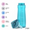 Pogo BPA-Free Plastic Water Bottle with Chug Lid, Blue Atoll,