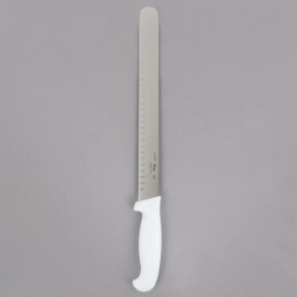 Choice  Choice 12" Granton Edge Slicing Knife, NSF Listed (select color below) - 12" White Granton Edge