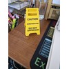 Funny Caution Overstimulated Desk Sign-Office Desk Warning Office Decor Work