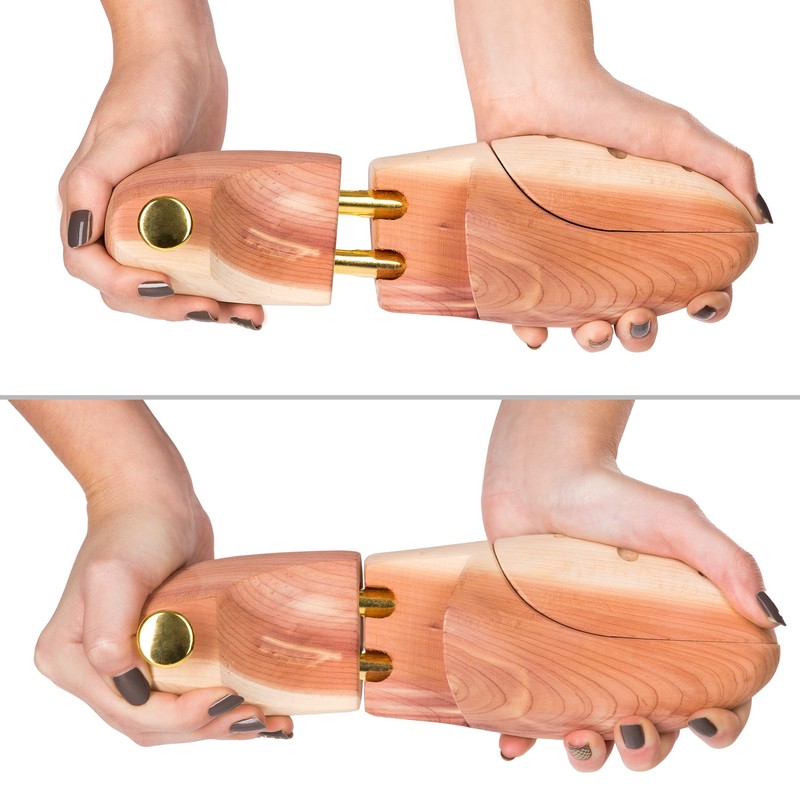 Real Red Cedar Wood Men's Shoe Stretcher Premium Shoe Trees
