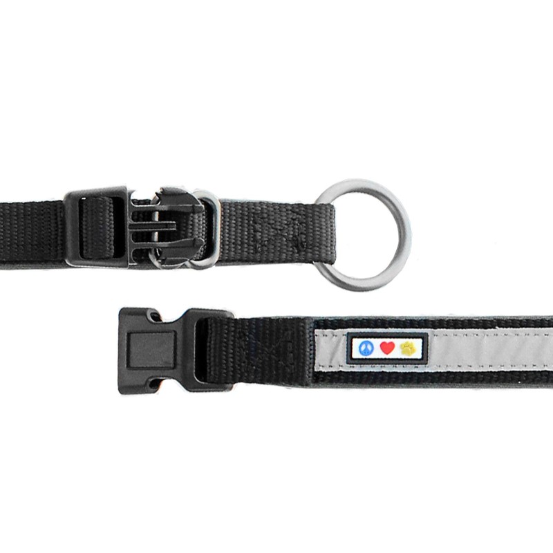 Pawtitas Soft Adjustable Reflective Dog Collar Padded Dog Collar