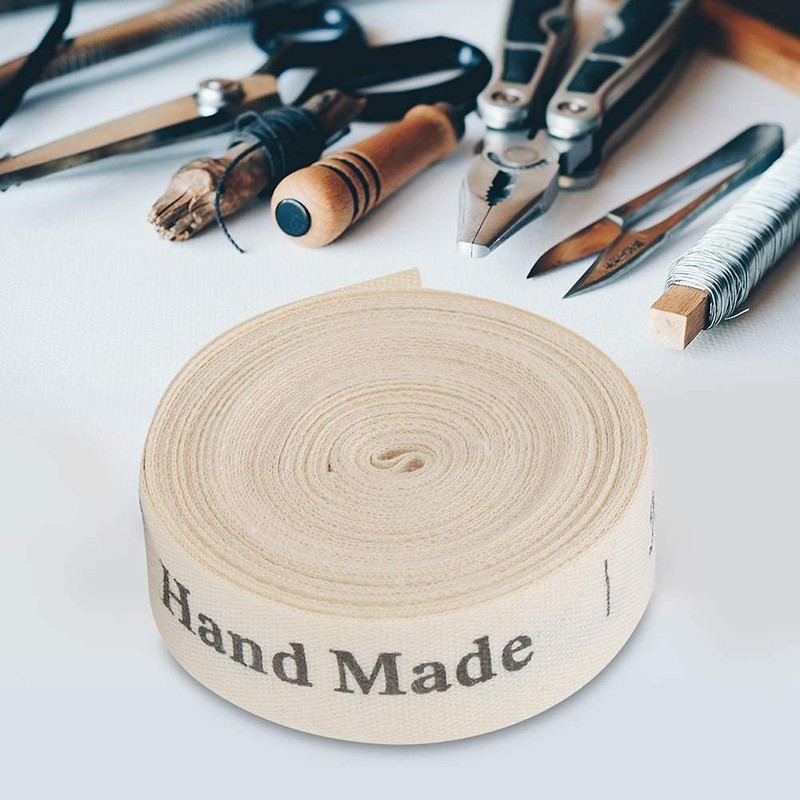 Multi Patterned Cotton Ribbon Fonts 1.5 cm Handmade for Package