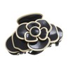 VINGTAINE H7203-IV Camellia Vance Clip, Rose Enamel, Elegant, Gorgeous Flowers,