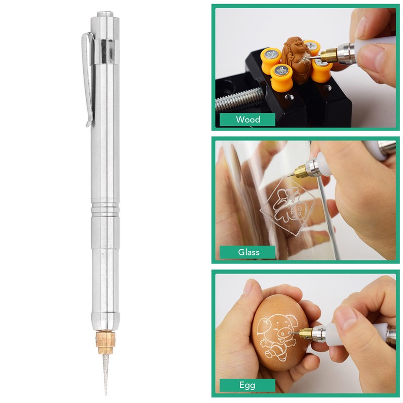 Electric Engraving Pen 35000RPM Nail Drill Polisher Etching Tool 100‑240V