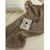 YnM Chunky Throw Blanket, Medium-Weight, Hand Knitted, Skin Friendly, Ventilated