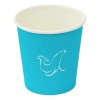 Vaso Cartón Biodegradable UniSeal Azul Ecológico 118mL Desechable                                                                                     