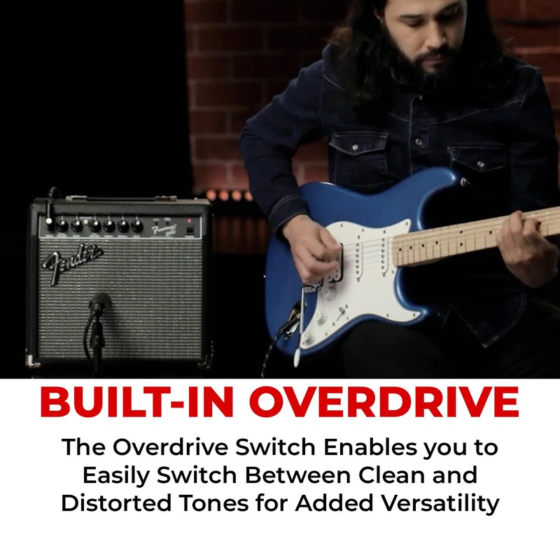 Fender Frontman 20G Guitar Combo Amplifier - Black Bundle with