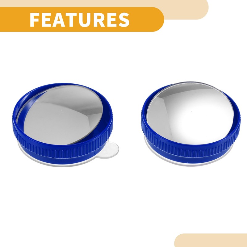Partuto 1 Pair Universal Blind Spot Car Mirrors - Car