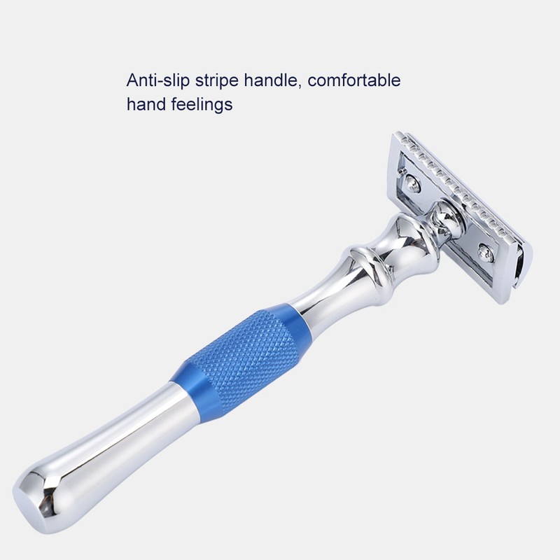 Man Shaving Razor Classic Double Edge Razor and Base Safety