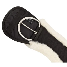 Equinate Western Moon Girth Anatomical with Synthetic Lambskin Short Girth Saddle Girth Western Girth 70 cm Natural