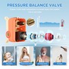 Black shower faucet set, Rain shower Head with Handheld Spray,