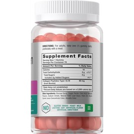 Collagen Gummies Type 1 & 3 – 70 Strawberry-Flavored Gummies for Skin, Hair, Nails, Joint & Bone Health – Daily Beauty & Wellness Support