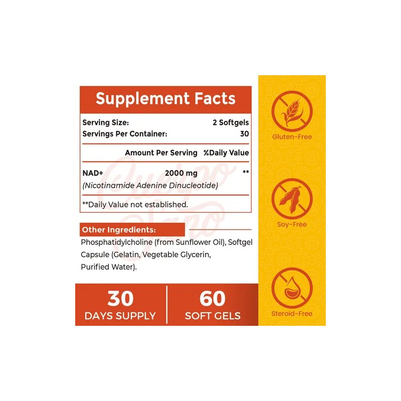 Cuerpo Sano Suplemento Nad 2000mg 120 Cápsulas