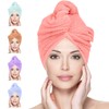 Glamza Microfibre Hair Towel Wrap Super Absorbing Twist Turban Hair