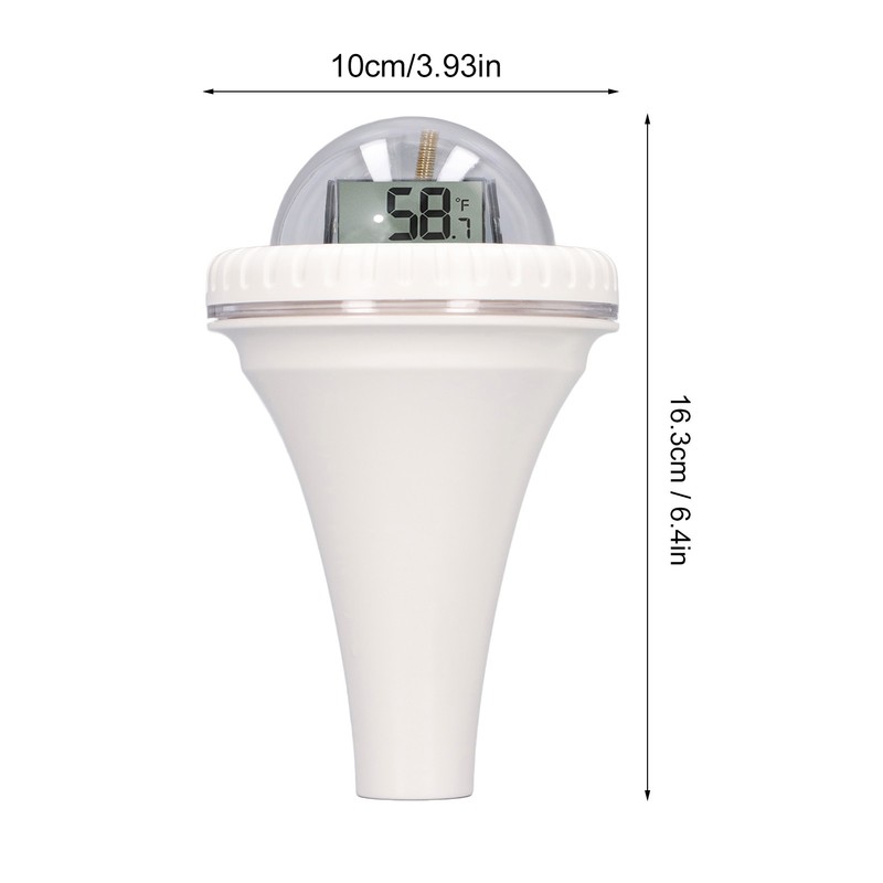 Wireless Pool Thermometer High Accuracy Time Data Recording Waterproof Digital
