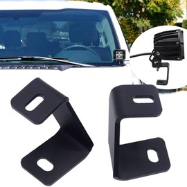 KANGIKX F150 Hood Light Mount Brackets Pillar Pods Mounts Hood Hinges LED Work/Cube Light Mount Brackets Compatible with F150 Raptor 2017-2023 and F-150 2015-2023