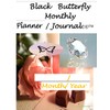 Black Butterfly Monthly Planner Journal