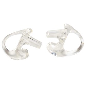 Transparent Ear Mould, Soft Comfortable Gel Ear Mould Replacement for Most Coil Tube Audio Kits (M)