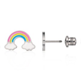 Limerencia Hypoallergenic G23 Implant Grade Titanium Screw Back Earrings Tragus 20G Helix F136 Piercing Post for Sensitive Ears Cartilage