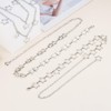 IHFAIO Y2K Chain Belts for Women, Star Waist Chain, Silver