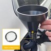 Gift2u 2pcs Wide Mouth Oil Funnel, Plastic Automotive Flexible Funnel