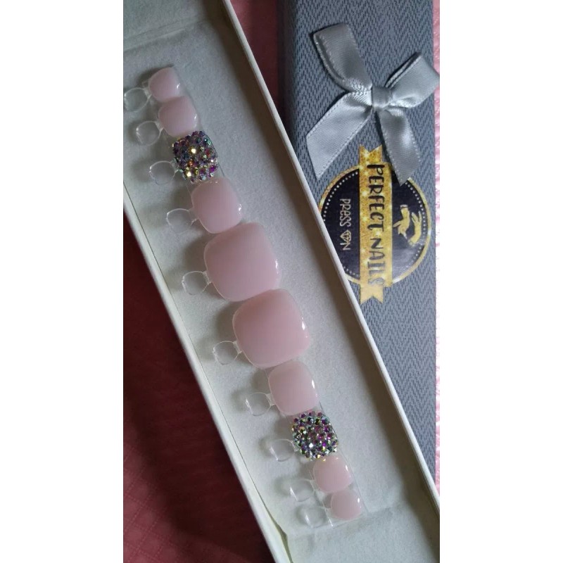 Perfect Nails Press On Uñas Para Pies Quita Y Pon