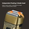 Men's Electric Beard Trimmer with 3 Heads Shaving Foil Razor