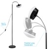 Lightdot LED Floor Lamp with Adjustable Gooseneck, Modern Standing Pole