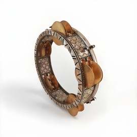 Bavlynusic.com Riq 22CM Tambourine MOP Egyptian made by Bavly Music.