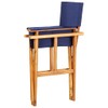 Benicabaly Comfortable Seating Solution with Folding Director's Chairs, Solid Acacia