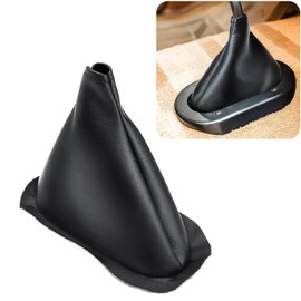 KBH Car Shift Boot Cover for Dodge W150 W250 W350 1984-1993, Vinyl Leather Shifter Boot, Anti-Scratch, Black