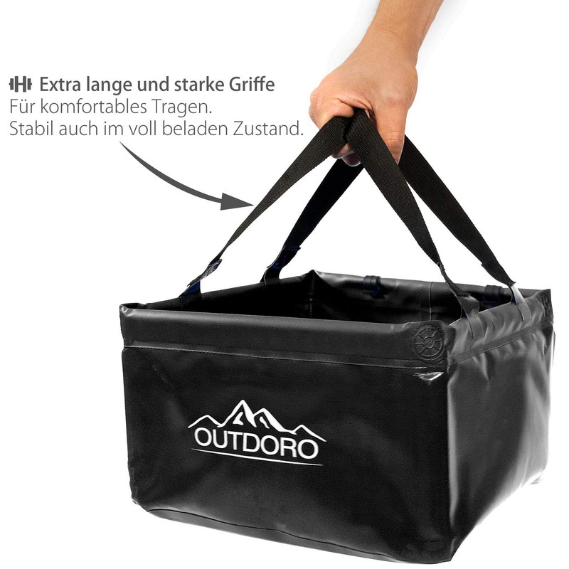 Outdoro Large Folding Bowl - 16 Litres - Includes Additional