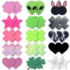 Ypser 15 Pairs Breast Petals Multi Colors Nipple Cover Disposable