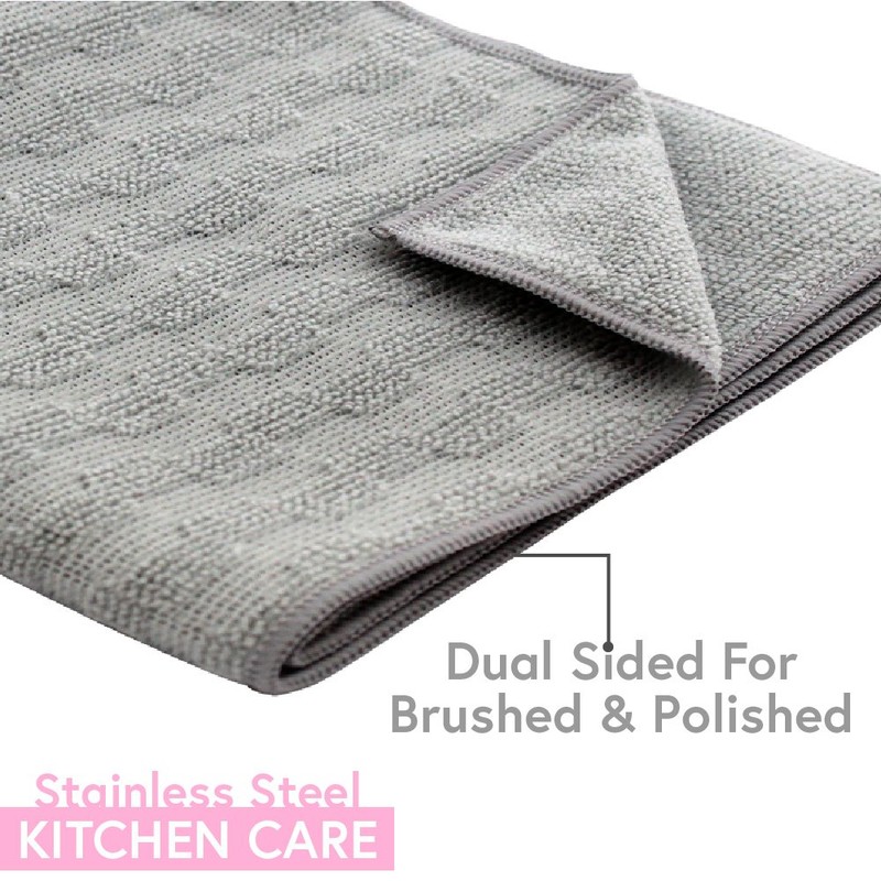 White Magic Microfibre Eco Cloth Stainless Steel Cleaning and Polishing