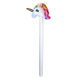 Henbrandt 110cm INFLATABLE UNICORN STICK