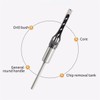 Michear Woodworking Square Hole Drill Bit 8mm Auger Mortise Chisel