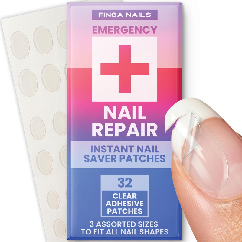 1 x 32 Nail Save Patches ~ Temporary protection for