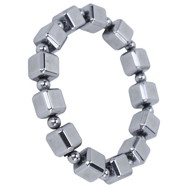 0.4in Terahertz Bracelet Rectangle Beads Good Thermal Conductivity Natural Terahertz