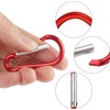 100 Pcs Carabiner Clip,Aluminum Small Mousqueton Mini Carabiner Key Ring