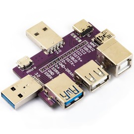yddmyo 14pcs USB Breakout Board kit Type A 2.0 3.0 B C Mini Micro USB Male Female Connector and 8 in 1 USB Breakout Board